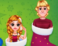 Frozen princess christmas celebration mikulsos mobil